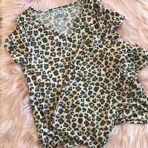 Thalia Sodi leopard print 2 pc pajama set
